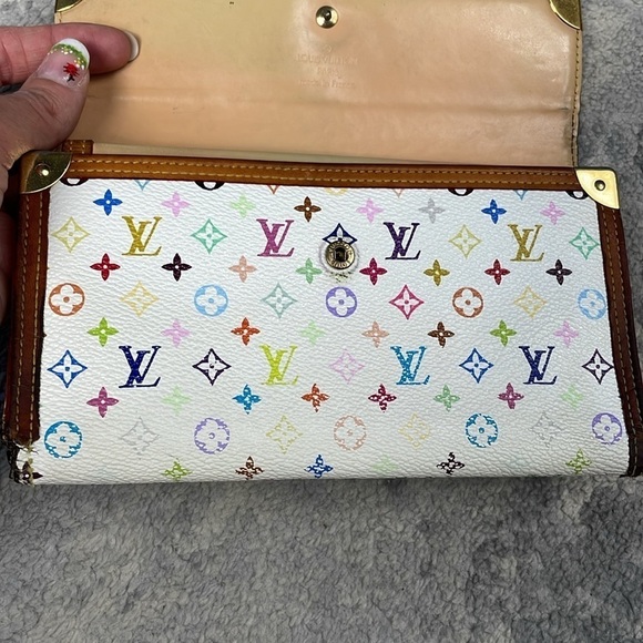 Louis Vuitton Takashi Murakami Multicolor Monogram Long Snap Wallet - Picture 17 of 17